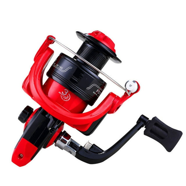 Fishing Reel Water Resistant Aluminum 5.0:1 Spinning Reel With Large Spool Drag Freshwater Spinning Fishing Reel Folding Rocker Spinning ,Rigid Aluminum Skeletal Frame