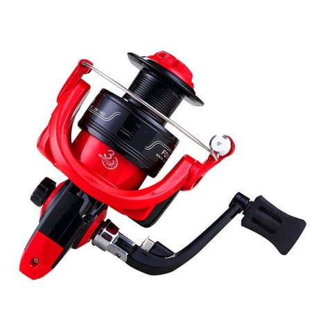Fishing Reel Water Resistant Aluminum 5.0:1 Spinning Reel With Large Spool Drag Freshwater Spinning Fishing Reel Folding Rocker Spinning