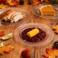 thumbnail image 5 of 20 PCS 7.87 Inch Clear Plastic Disposable Plates,Bexikou Disposable Salad Dessert Plate for Christmas, Thanksgiving,Heavy Duty Disposable Plastic Plates for Parties, Wedding and Birthday, Events, 5 of 7