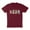 Maroon, variant on Holiday Drinks Christmas Shirt Unisex Large Black