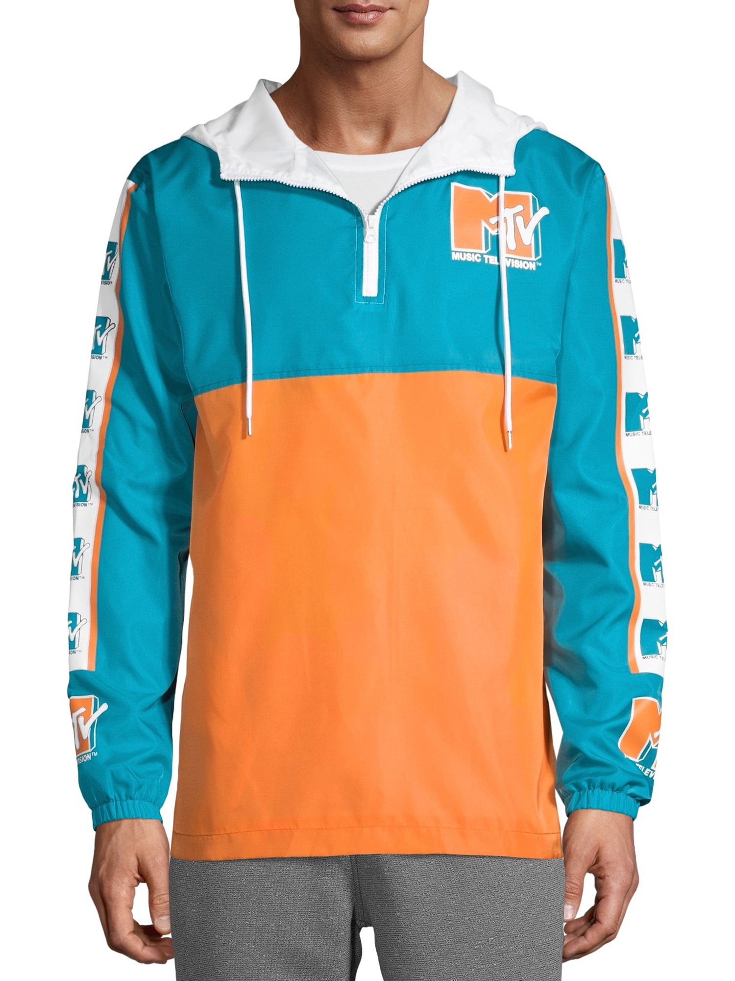 MTV Men's Graphic Anorak - Walmart.com