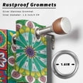 thumbnail image 2 of Outdoor Curtains for Patio Waterproof, Colorful Ethnic Outdoor Privacy Panels Grommet, National Modern Geometric Red Green Blackout Outside Curtains for Porch/Cabana/Pergola/Gazebo 54"x84", 2 Panels, 2 of 8