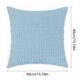 thumbnail image 4 of Throw Pillow Covers 22x18 Flower Pillow Cover Faux Lambswool Cushions Cover Sofa Pillow Cushions Blue, 4 of 7