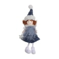 thumbnail image 3 of Adorno colgante Macarena muñeco de ángel peluche decoración navideña azul, 3 of 8