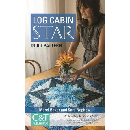 Log Cabin Star Quilt Pattern Paperback Walmart Com