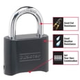 thumbnail image 3 of Candado combinado Master Lock 178EC2 negro, paquete de 2, 3 of 6