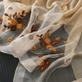 thumbnail image 4 of Bufanda de seda de morera ligera con bordado floral, chal de gasa para playa, manta para todas las estaciones, 4 of 5