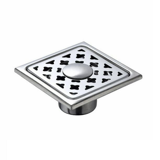 Drenaje de piso creativo de acero inoxidable y latón, doble uso, inserto de azulejo para baño, desodorante, desagüe de piso para inodoro y lavabo