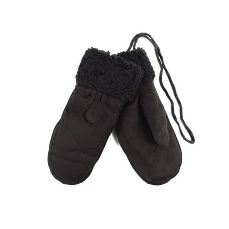 Women's Warm Winter Mittens with Fur Lining