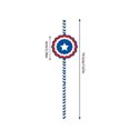 thumbnail image 3 of NSESSHome 24 Pcs 4th of July Paper Straws, Red White and Blue Straws for 4th of July Decorations, Disposable Drinking Straw for Memorial Patriotic Day Party Celebration Supplies, 3 of 8