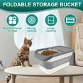 thumbnail image 4 of PENGXIANG Dog Food Storage Container Foldable Pet Food Container with Sliding Lid Sealed Cat Food Container 16.9 x 9.8 x 7.9 Inch, 4 of 10
