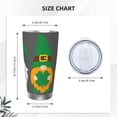 thumbnail image 4 of Daiia Spring St Patrick’S Day Irish Gnomes Printed 20oz Insulated Coffee Cup with Straw Topper, Fully Spill Proof Travel Coffee Mug, Stainless Steel Tumbler for Work Home Outdoor Car-Straw, 4 of 8