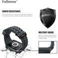 thumbnail image 2 of Lonbiaci Compatible with Apple Watch Band 45mm with Bumper Case, Rugged Band Strap with Screen Protector for iWatch Series 7, Grey, 2 of 7