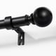 thumbnail image 1 of Barra de cortina Joydeco negra de 81 a 427 cm, ajustable y resistente, 1 of 9