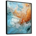 thumbnail image 2 of Designart "Beach Photo Oceanic flow VIII" Nautical & Beach Floater Framed Wall Decor, 2 of 7