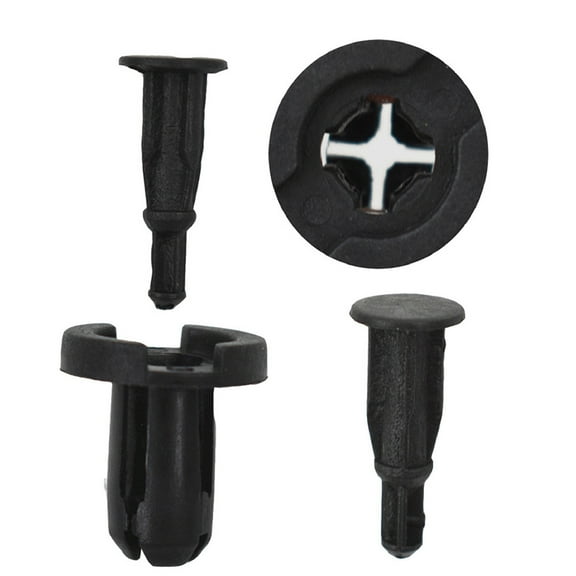 munirater 100 Pcs 10mm Clips Plastic Push Type Rivet Retainer Fastener for Honda 91503-SZ5-003