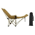 thumbnail image 3 of Sillón plegable portátil con bolsa de transporte y reposapiés para actividades al aire libre Caqui, 3 of 8