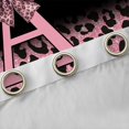 thumbnail image 4 of Erosebridal Girls Pink Leopard Print Blackout Curtains Set of 2 (52x84 Each),Cute Bows Initial Letter A Window Curtains For Girls Women, 4 of 7