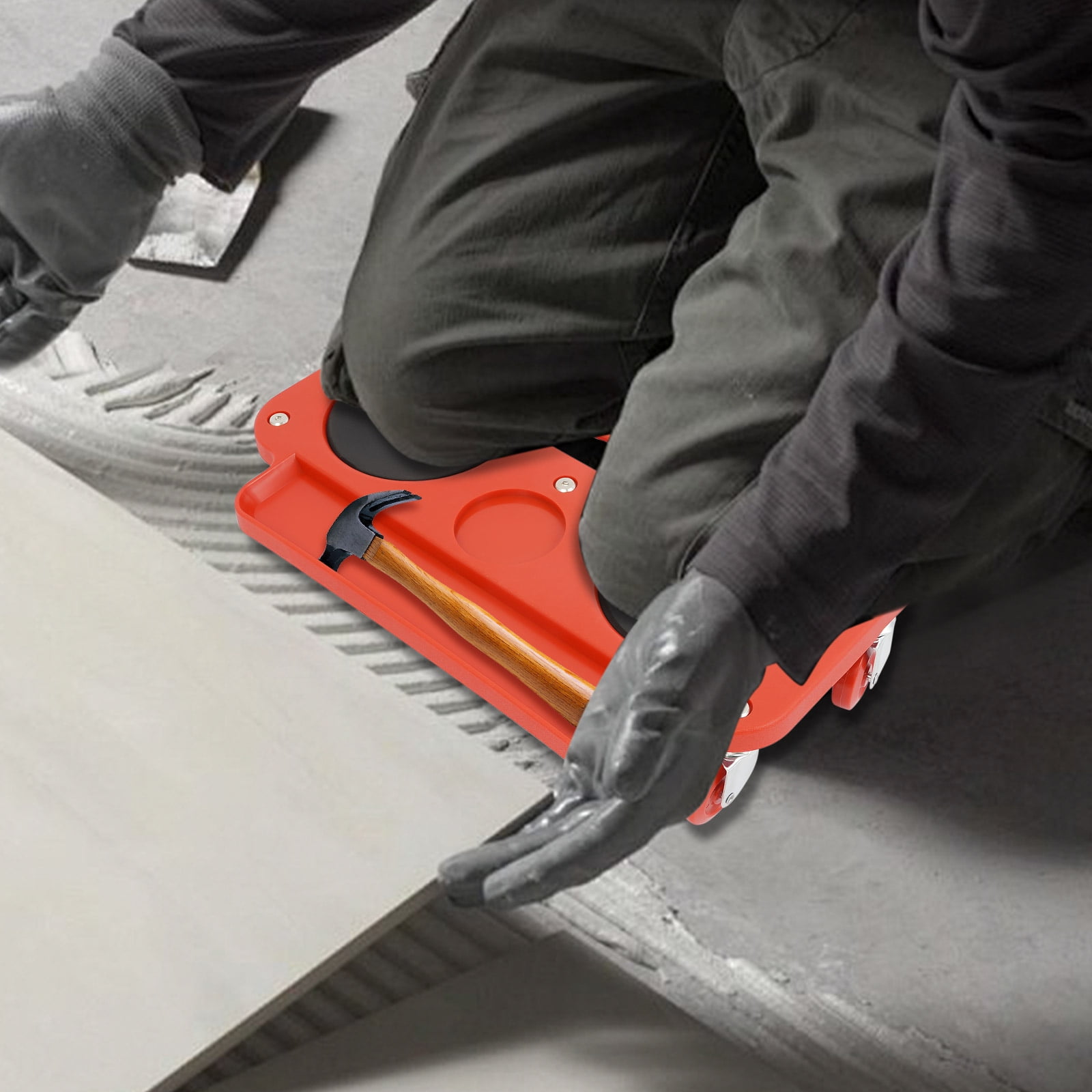 Modern Rolling Knee Pad for Joint Protection - Injection Molding Process, Smooth Surface for Easy Cleaning, Great Gift Option