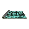 thumbnail image 2 of Ahgly Company Indoor Rectangle Abstract Turquoise Blue Modern Area Rugs, 5' x 8', 2 of 4
