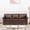 Brown PU + PU + 3 Seat + Foam, variant on 3 Seater Sofa