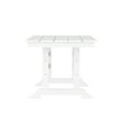 thumbnail image 6 of Emma + Oliver Indoor-Outdoor 72" Rectangle Adirondack Dining Table for 6 with Recycled HDPE Construction in White, 6 of 8