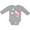 AC-Heather Grey, variant on Inktastic Cute Axolotl Birthday with Cupcake Boys or Girls Long Sleeve Baby Bodysuit