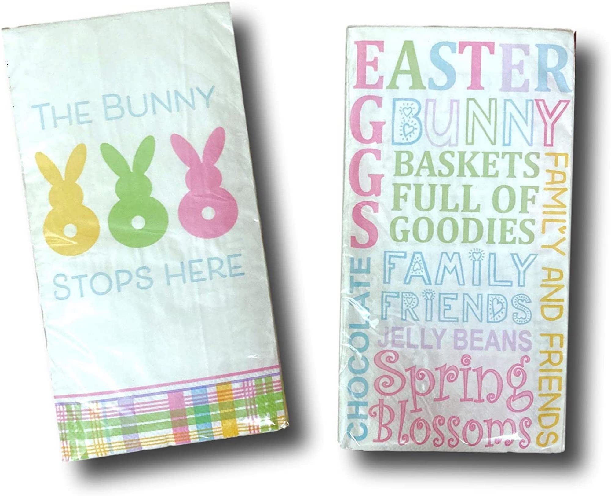 Pastel Easter Bunny Guest Towels 52 Paper Guest Towels/Napkins 8 in x 4