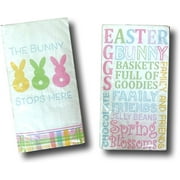 Pastel Easter Bunny Guest Towels 52 Paper Guest Towels/Napkins 8 in x 4 in., Paper Hand Towels, 2-ply | Bunny Easter Hand Towels, Fun Easter Napkins