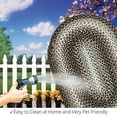 thumbnail image 4 of Homespice Oval Outdoor Braided Rugs, 27" x 45", Midnight Moon, 4 of 5
