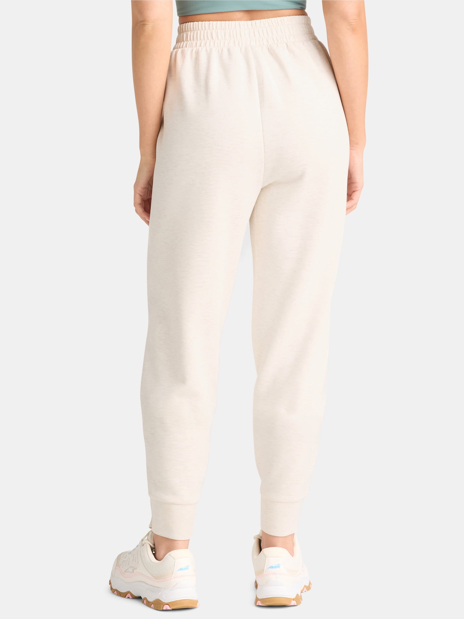 Avia Women's and Women's Plus ScubaKnit Pleat Joggers with Pockets, Size XS-4X