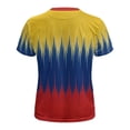 thumbnail image 4 of CONZONE Mens Colombia Soccer T-Shirts Short Sleeve International Football T Shirts for Men Crew Neck Graphic Casual Summer Tee Tops, 4 of 4