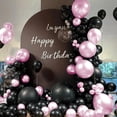 thumbnail image 4 of Kit de arco de globos MOXMAY, rosa metalizado y negro, 151 unidades, 4 of 7