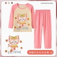 thumbnail image 3 of Sanrios Conjunto de pijama cómodo para niños y niñas Anime Hello Kittys Kuromi Cinnamoroll lindo cuello redondo pantalones de manga larga ropa de descanso, 3 of 5