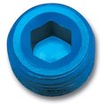 thumbnail image 1 of Russell Automotive Pipe Plug Fitting 662030 1/8 Inch Pipe Thread; Anodized; Blue; Single, 1 of 2