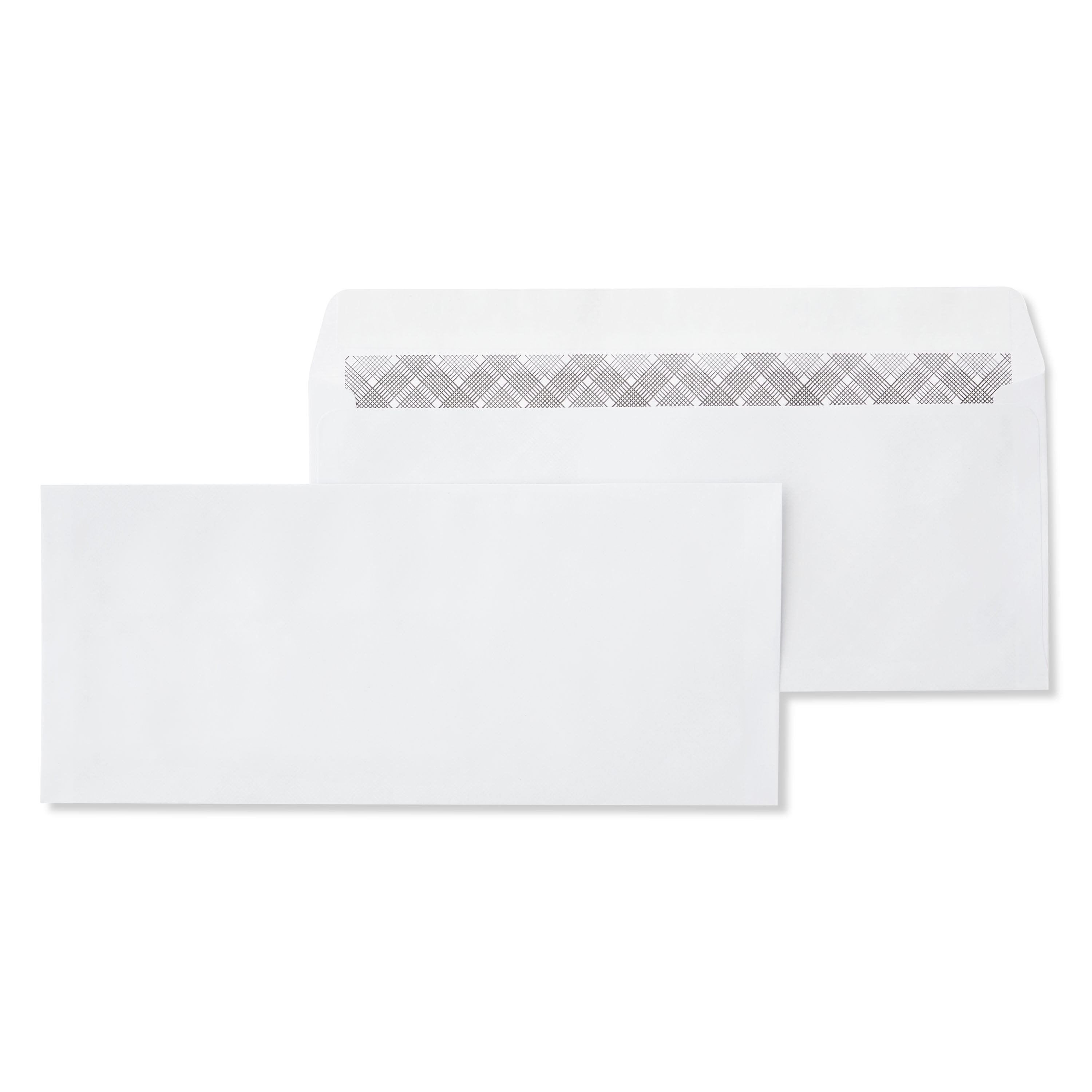Pen+Gear #10 Privacy Tint Gummed Envelopes, White, 4.13" x 9.5", 500 Count