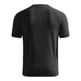 thumbnail image 4 of Lumtrix Men'S T-Shirts Short Sleeve Knit Shirts Casual Crewneck Ribbed Dress Casual Tee Shirt Black XL, 4 of 5