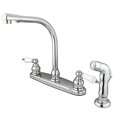 thumbnail image 2 of Kingston Brass KB711SP Kingston Brass Victorian High Arch Kitchen Faucet With Non-Metallic Sprayer, 2 of 4