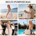 thumbnail image 4 of Pan chenh Corduroy Tote Bag for Women Large Capacity Work Bag Weekender Duffle Bags with 6 Pockets Shoulder Crossbody Handbag for Office Travel Gym and Everyday Use Overnight, 4 of 7