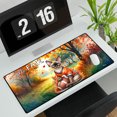 thumbnail image 3 of Hello Fall Devon Rex Football Welcome Autumn with Leaves Pumpkins Desk Mat Full Keyboard Mouse Pad Cat Lover Kitten Owner Gifts Large Mousepad - 00012, 3 of 5