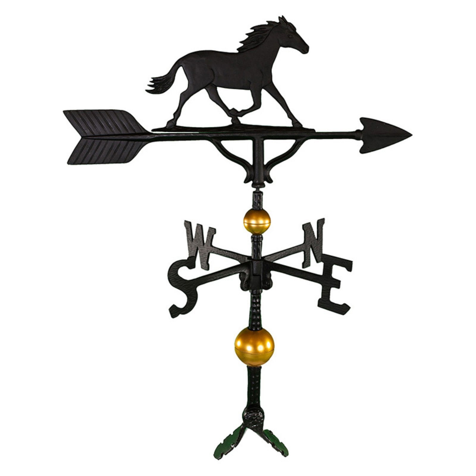 Deluxe Black Horse Weathervane 32 in. by Montague Metal Products