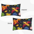 thumbnail image 4 of Balery Dinosaurs in Space Bedding Queen Pillow Cases - Envelope Closure - Soft Brushed Microfiber Fabric - Shrinkage and Fade Resistant Pillow Cases-16"x24", 4 of 9