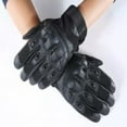 thumbnail image 5 of Tignapoo Vintage Motorcycle Gloves for Men - Black Large Check M Size, Lightweight & Durable, Touchscreen Compatible, Winter Warmth, Unisex Outdoor Riding Gloves, 5 of 5