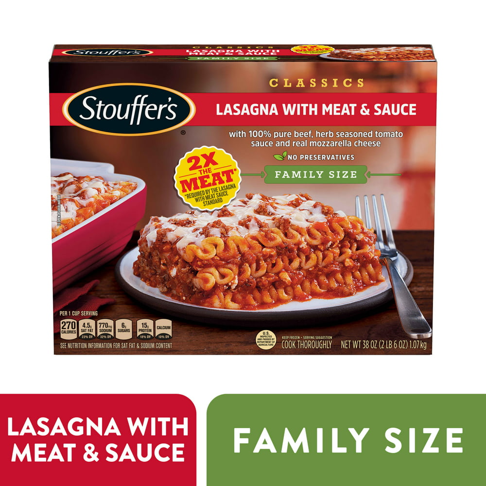 Stouffer's Family Size Lasagna with Meat & Sauce Frozen Meal 38 oz