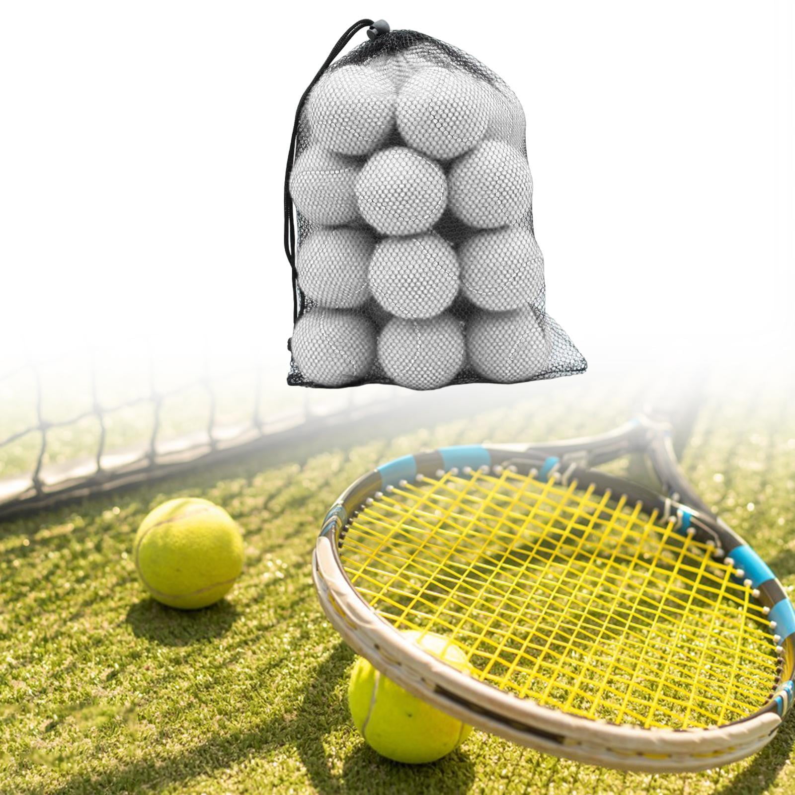 YANCAT 20 Pieces Tennis Balls 2.52" Dia for Activities Tennis Enthusiasts Beginners White
