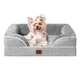 thumbnail image 1 of Cama ortopédica para perros EHEYCIGA, impermeable, viscoelástica, gris, 1 of 8