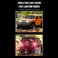 thumbnail image 4 of Zootealy Simulation Climbing Car: D870, 2.4GHz 1/18 Rugged Wrangler RC Vehicle (Orange-Single Battery Version), 4 of 6