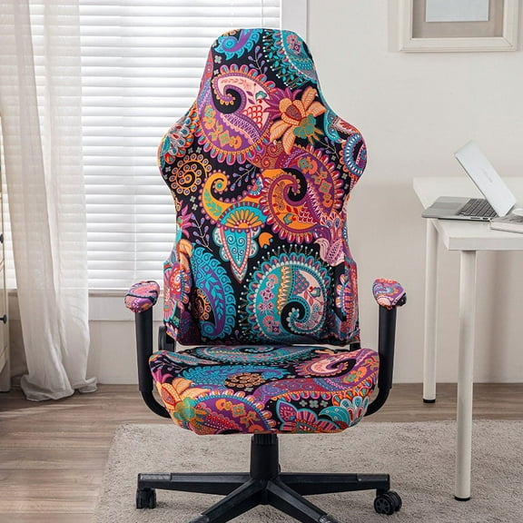 100 waterproof printed e-sports chair cover, soft and comfortable, with a strong experience, the first choice for gaming and office work, with elasticity, durability, and dirt resistance