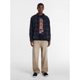 thumbnail image 2 of No Boundaries Boxy Fit Grunge Flannel Shirt with Long Sleeves, Men's XS-4XLT, 2 of 5