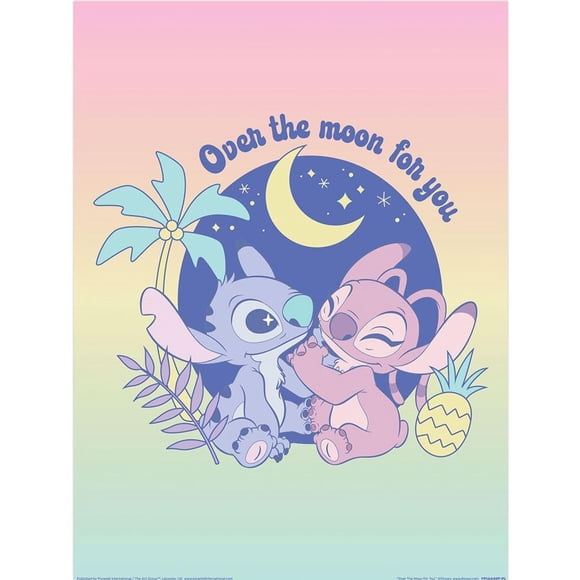 Lilo & Stitch Over The Moon Print
